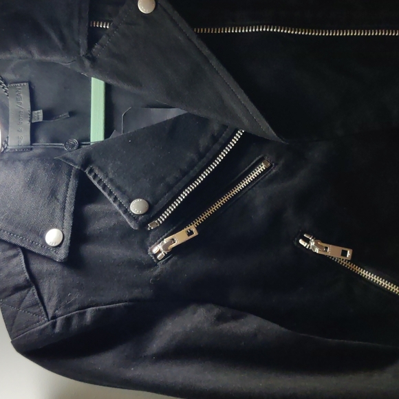Rag & Bone - Denim Moto Bowery Jacket - Picture 3 of 6